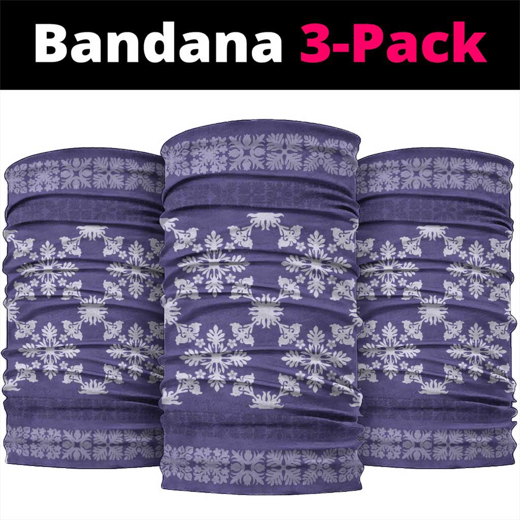Hawaiian Quilt Pattern Neck Gaiter Purple Hawaii Culture Tropical - Polynesian Pride