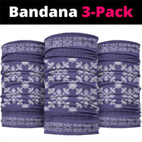 Hawaiian Quilt Pattern Neck Gaiter Purple Hawaii Culture Tropical - Polynesian Pride