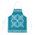 Hawaiian Quilt Pattern Apron Teal Hawaii Culture Tropical - Polynesian Pride