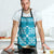 Hawaiian Quilt Pattern Apron Teal Hawaii Culture Tropical - Polynesian Pride