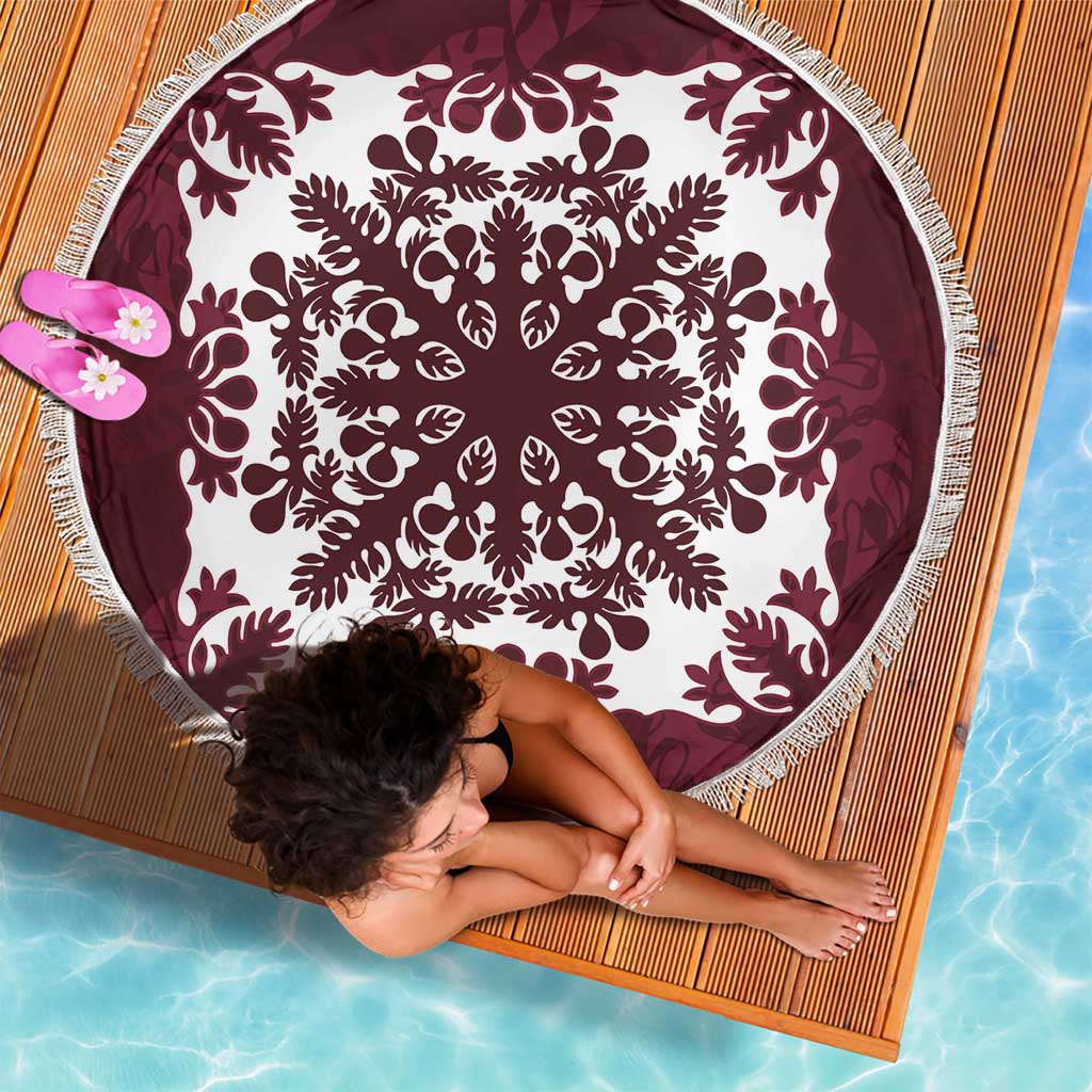 Palm Leaf Quilt Pattern Beach Blanket Hawaii Culture Floral LT9 - Polynesian Pride