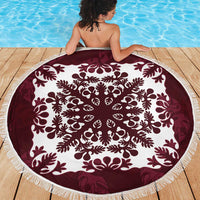 Palm Leaf Quilt Pattern Beach Blanket Hawaii Culture Floral LT9 - Polynesian Pride