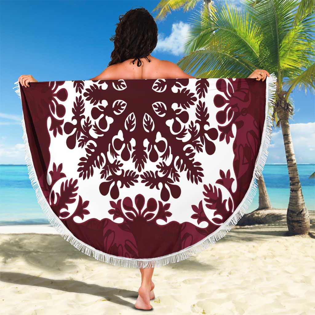 Palm Leaf Quilt Pattern Beach Blanket Hawaii Culture Floral LT9 - Polynesian Pride