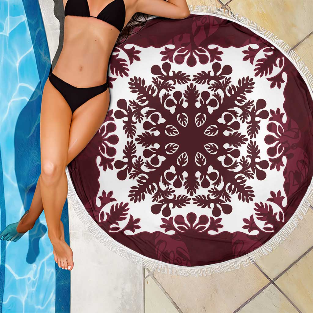 Palm Leaf Quilt Pattern Beach Blanket Hawaii Culture Floral LT9 - Polynesian Pride