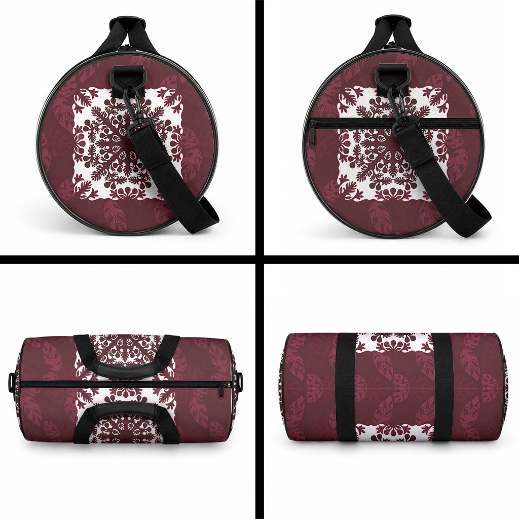 Palm Leaf Quilt Pattern Duffle Bag Hawaii Culture Floral LT9 - Polynesian Pride