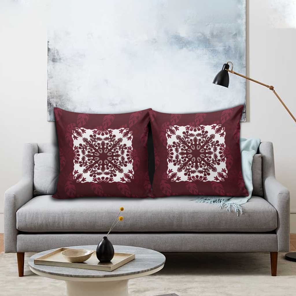 Palm Leaf Quilt Pattern Pillow Cover Hawaii Culture Floral - Polynesian Pride