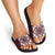 Palm Leaf Quilt Pattern Slide Sandals Hawaii Culture Floral - Polynesian Pride