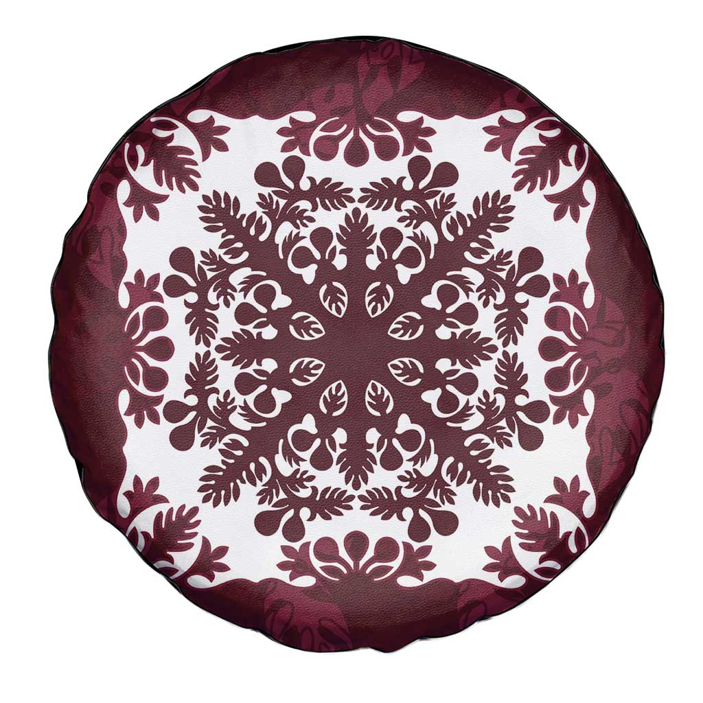 Palm Leaf Quilt Pattern Spare Tire Cover Hawaii Culture Floral - Polynesian Pride