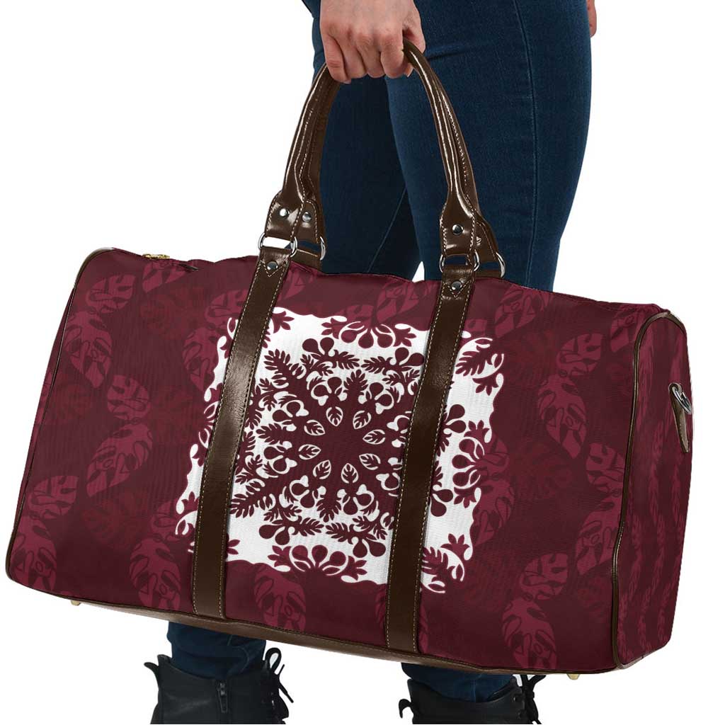 Palm Leaf Quilt Pattern Travel Bag Hawaii Culture Floral - Polynesian Pride
