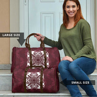 Palm Leaf Quilt Pattern Travel Bag Hawaii Culture Floral - Polynesian Pride