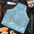 Blue Tropical Floral Palaka Apron Hawaiian Quilt Pattern - Polynesian Pride