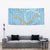 Blue Tropical Floral Palaka Tapestry Hawaiian Quilt Pattern - Polynesian Pride