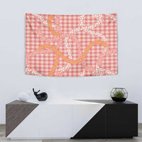 Pink Tropical Floral Palaka Tapestry Hawaiian Quilt Pattern - Polynesian Pride