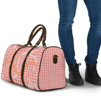 Pink Tropical Floral Palaka Travel Bag Hawaiian Quilt Pattern - Polynesian Pride