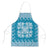 Blue Ulu Palaka Quilt Pattern Apron Hawaii Culture Breadfruit - Polynesian Pride