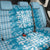 Blue Ulu Palaka Quilt Pattern Back Car Seat Cover Hawaii Culture Breadfruit - Polynesian Pride