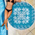 Blue Ulu Palaka Quilt Pattern Beach Blanket Hawaii Culture Breadfruit - Polynesian Pride