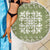 Green Ulu Palaka Quilt Pattern Beach Blanket Hawaii Culture Breadfruit - Polynesian Pride