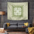 Green Ulu Palaka Quilt Pattern Tapestry Hawaii Culture Breadfruit - Polynesian Pride