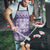 Purple Ulu Palaka Quilt Pattern Apron Hawaii Culture Breadfruit - Polynesian Pride