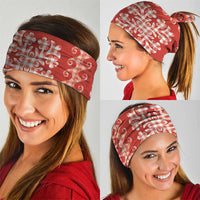 Red Ulu Palaka Quilt Pattern Neck Gaiter Hawaii Culture Breadfruit LT9 - Polynesian Pride