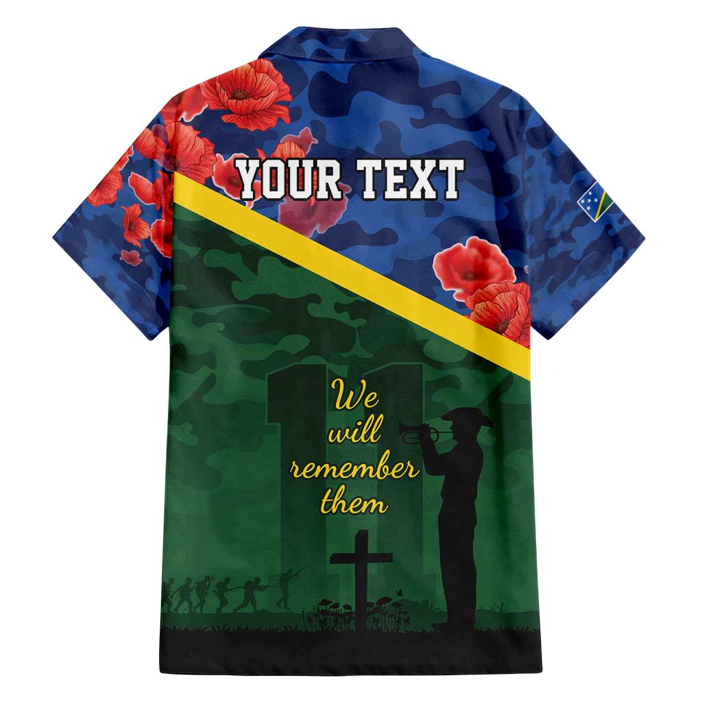 Personalised Solomon Islands Remembrance Day Family Matching Summer Maxi Dress and Hawaiian Shirt We Will Remember Them with Camouflage Style LT9 - Polynesian Pride