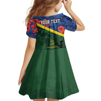 Personalised Solomon Islands Remembrance Day Family Matching Tank Maxi Dress and Hawaiian Shirt We Will Remember Them with Camouflage Style LT9 - Polynesian Pride