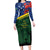 Personalised Solomon Islands Remembrance Day Long Sleeve Bodycon Dress We Will Remember Them with Camouflage Style