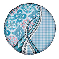 Aloha Vintage Palaka Floral Hawaiian Quilt Spare Tire Cover Uliuli Motif LT9 - Polynesian Pride