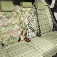 Aloha Vintage Palaka Floral Hawaiian Quilt Back Car Seat Cover Omaomao Motif LT9 - Polynesian Pride
