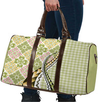 Aloha Vintage Palaka Floral Hawaiian Quilt Travel Bag Omaomao Motif LT9 - Polynesian Pride