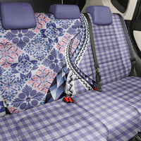 Aloha Vintage Palaka Floral Hawaiian Quilt Back Car Seat Cover Poni Motif LT9 - Polynesian Pride