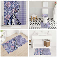 Aloha Vintage Palaka Floral Hawaiian Quilt Bathroom Set Poni Motif - Polynesian Pride