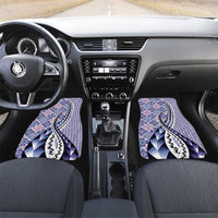 Aloha Vintage Palaka Floral Hawaiian Quilt Car Mats Poni Motif - Polynesian Pride