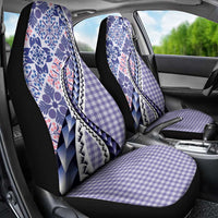 Aloha Vintage Palaka Floral Hawaiian Quilt Car Seat Cover Poni Motif LT9 - Polynesian Pride