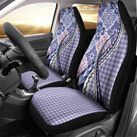 Aloha Vintage Palaka Floral Hawaiian Quilt Car Seat Cover Poni Motif LT9 - Polynesian Pride