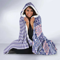 Aloha Vintage Palaka Floral Hawaiian Quilt Hooded Blanket Poni Motif LT9 - Polynesian Pride