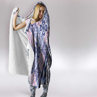 Aloha Vintage Palaka Floral Hawaiian Quilt Hooded Blanket Poni Motif LT9 - Polynesian Pride