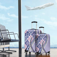 Aloha Vintage Palaka Floral Hawaiian Quilt Luggage Cover Poni Motif LT9 - Polynesian Pride