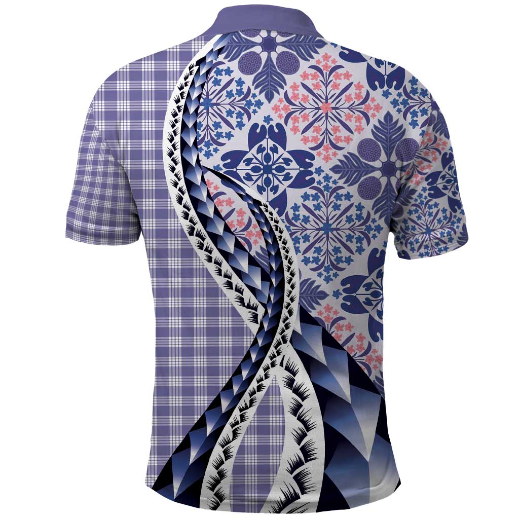Aloha Vintage Palaka Floral Hawaiian Quilt Polo Shirt Poni Motif LT9 - Polynesian Pride