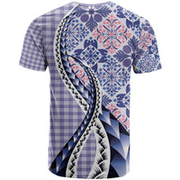 Aloha Vintage Palaka Floral Hawaiian Quilt T Shirt Poni Motif LT9 - Polynesian Pride