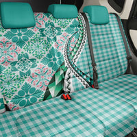 Aloha Vintage Palaka Floral Hawaiian Quilt Back Car Seat Cover Polu Motif LT9 - Polynesian Pride