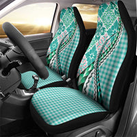 Aloha Vintage Palaka Floral Hawaiian Quilt Car Seat Cover Polu Motif LT9 - Polynesian Pride