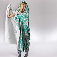 Aloha Vintage Palaka Floral Hawaiian Quilt Hooded Blanket Polu Motif LT9 - Polynesian Pride