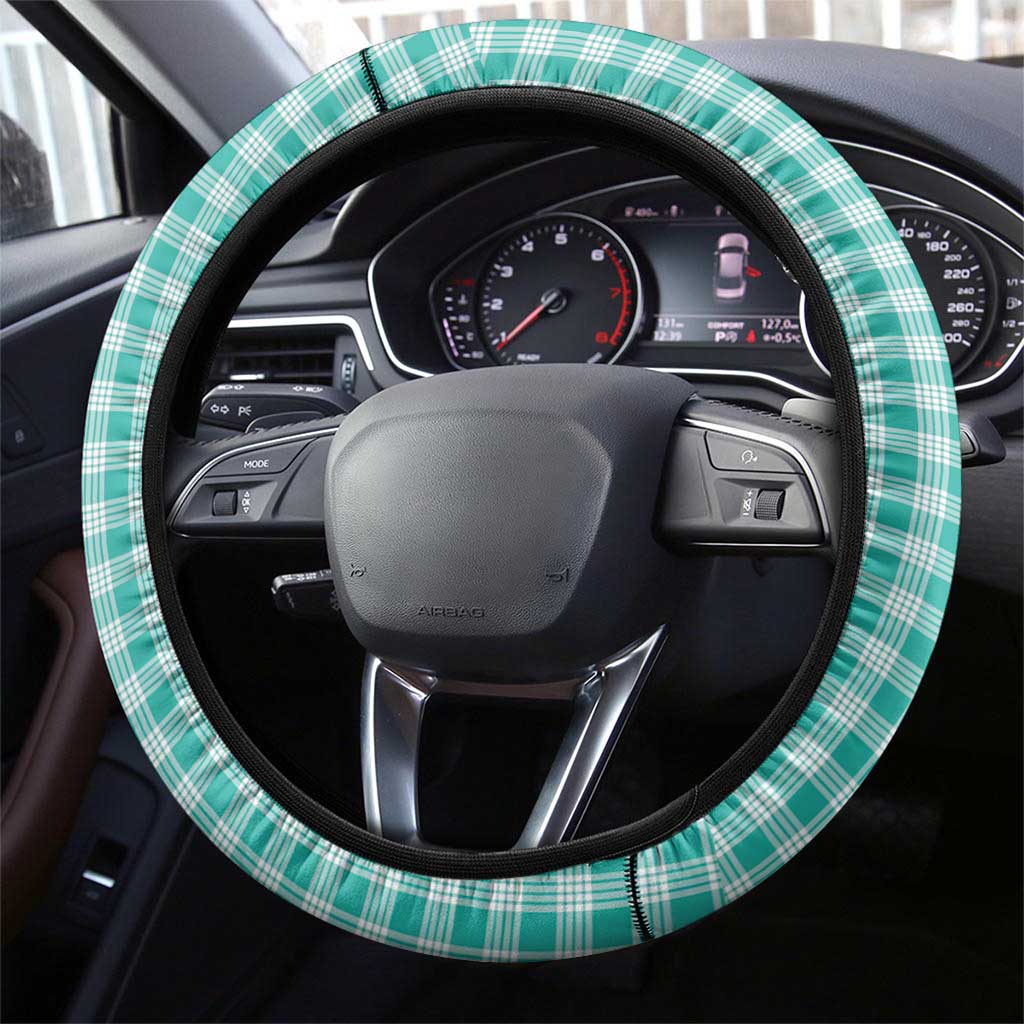 Aloha Vintage Palaka Floral Hawaiian Quilt Steering Wheel Cover Polu Motif LT9 - Polynesian Pride