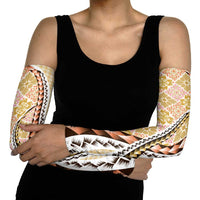 Aloha Vintage Palaka Floral Hawaiian Quilt Arm Sleeves Melemele Motif LT9 - Polynesian Pride