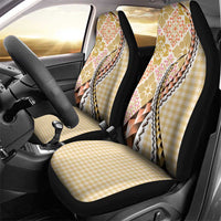 Aloha Vintage Palaka Floral Hawaiian Quilt Car Seat Cover Melemele Motif LT9 - Polynesian Pride