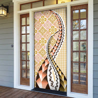 Aloha Vintage Palaka Floral Hawaiian Quilt Door Cover Melemele Motif LT9 - Polynesian Pride