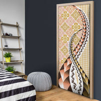 Aloha Vintage Palaka Floral Hawaiian Quilt Door Cover Melemele Motif LT9 - Polynesian Pride