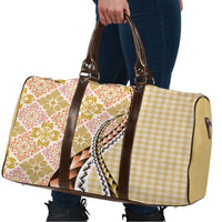 Aloha Vintage Palaka Floral Hawaiian Quilt Travel Bag Melemele Motif LT9 - Polynesian Pride
